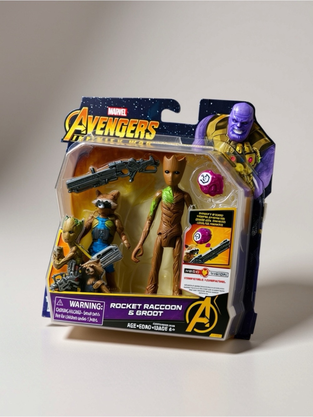 Marvel Avengers Infinity War Rocket Raccoon & Groot Action Figure 2-Pack Loose